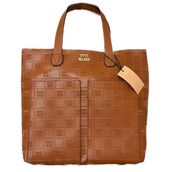 NWT Steve Madden Cognac Tote - Picture 14 of 15